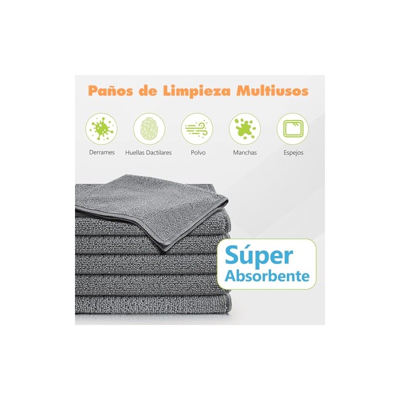Trapos de Cocina, Paños de Microfibra 12PCS, Cleaning Cloth 40