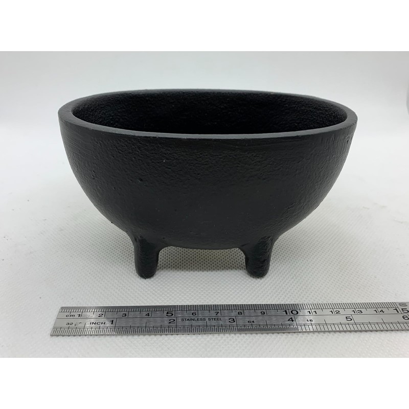 Oval Cast Iron Cauldron, Witches Cauldron, Great for Use with