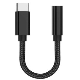 Freco Universal USB Type C to 3.5mm AUX Headphone Adapter Jack Cable For Android Black