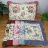 vctops 2-Piece Boho Cotton Quilted Bed Pillow Shams Floral Printed