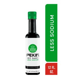 Pekin Low Sodium Soy Sauce, 12 Fl Oz Bottle (Pack of 2)