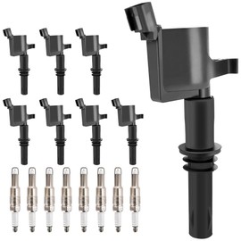 HYR Set of 8 Ignition Coil Pack and Spark Plugs Fit for 5.4L Ford F150 2004-2008, Expedition F250 F350 Super Duty 2005-2008, Lincoln 5.4 Mark LT 2006-2008, Navigator 2005-2008 Replaces DG511 UF537