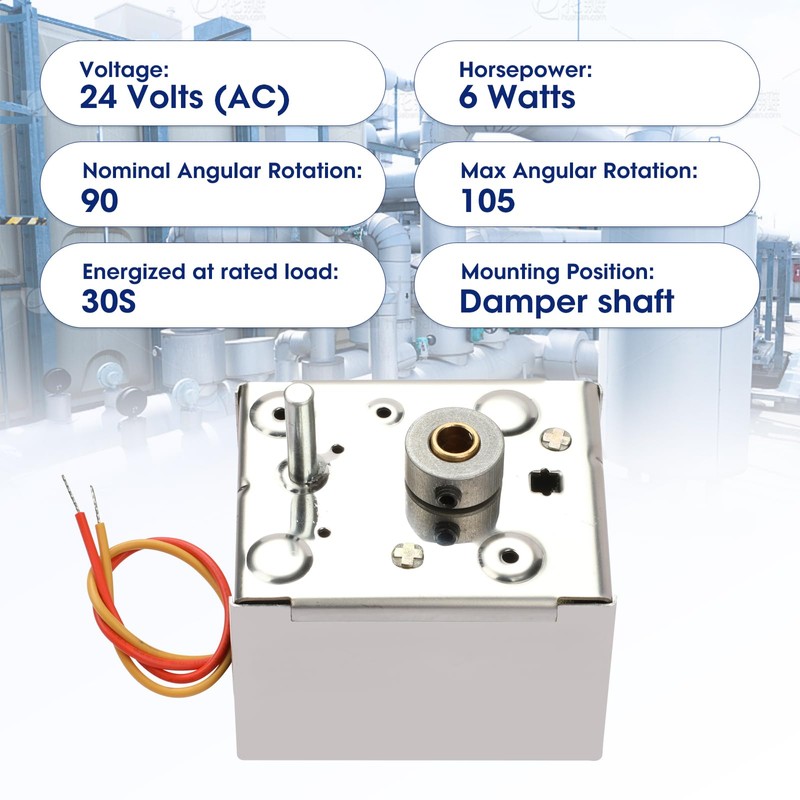 Replacement Damper Motor Actuator Compatible with Honeywell's M847D Series Motors