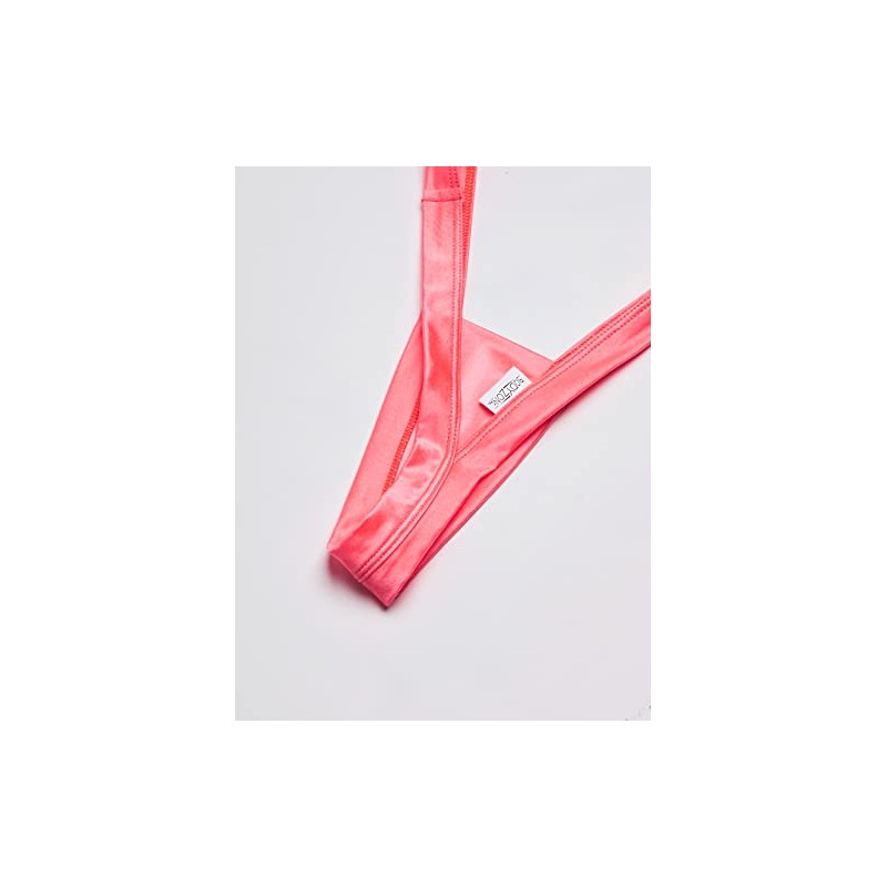 BodyZone Women's Heart Back Thong, Coral, One Size