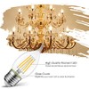LVWIT Flame Tip LED Filament Bulb Candelabra E26 Base Dimmable