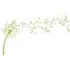 Vinyl Wall Decal Dandelion Flowers Music Notes Patterns Stickers Mural