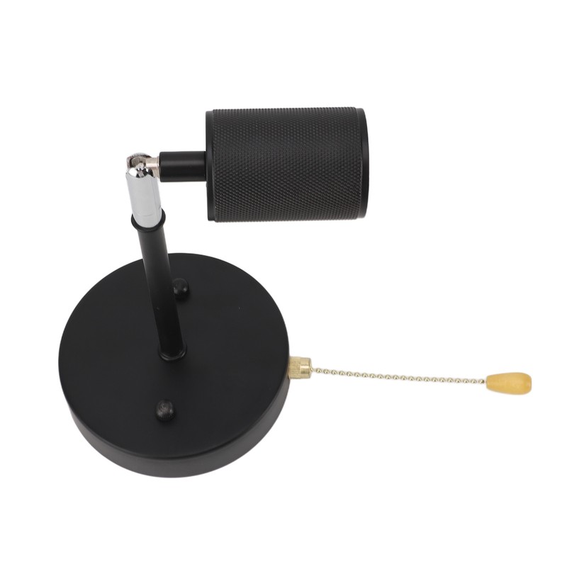 Rustic Wall Sconce Retro Pull Chain E26 Adjustable Up Down