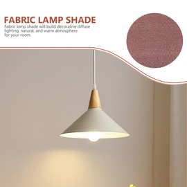LEDMOMO 2 Pcs 7.87 Inch Diameter Cloth Lamp Shade Diffuser Anti Glare Light Cover Diffuser for Down Lights Pendant Lights for Bedroom Living Room