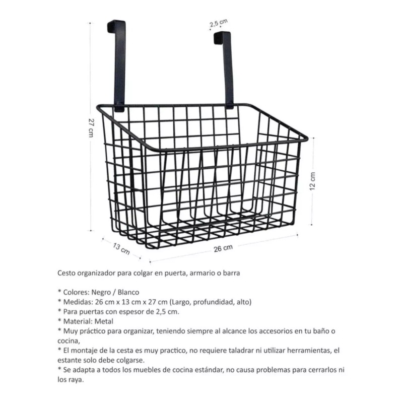 CL Rack Rejilla Colgante Profunda De Escritorio