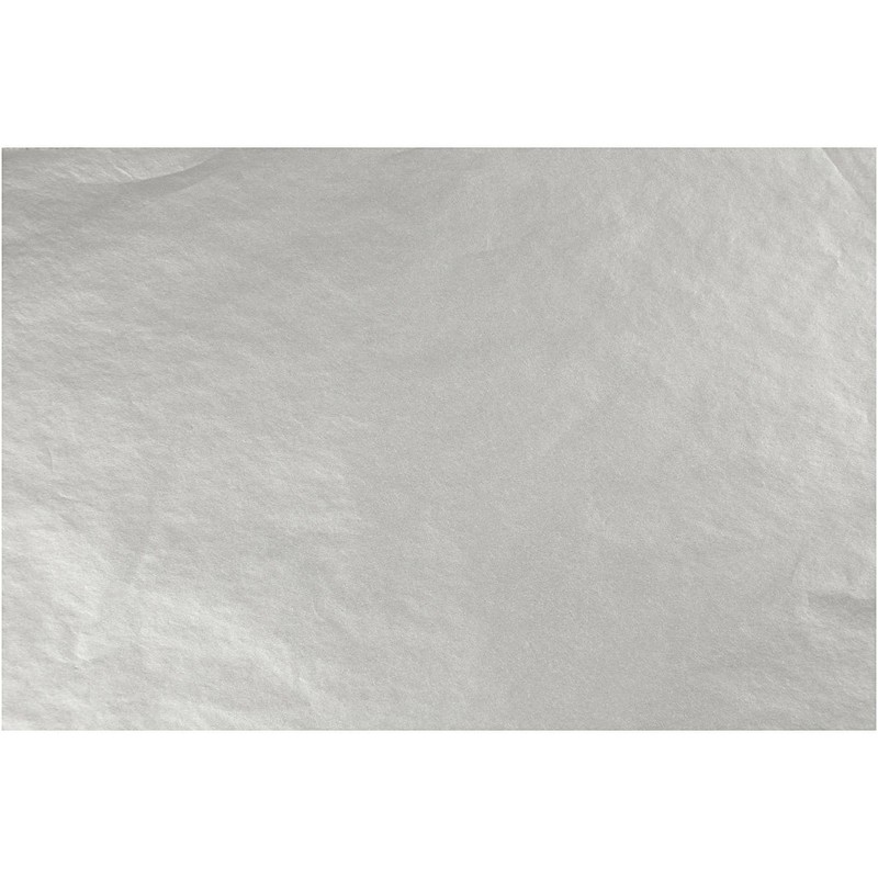 Tissue Paper, sheet 50x70 cm, 14 g, silver, 25sheets