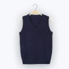 EIMEI School Uniform Vest, Sleeveless, Plain, Loose Fit, Knit, All