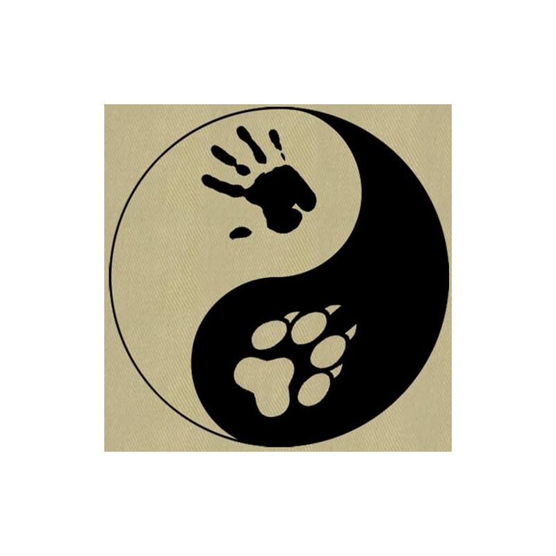 CafePress Wolf Therian Ying Yang Canvas Lunch Bag with Strap