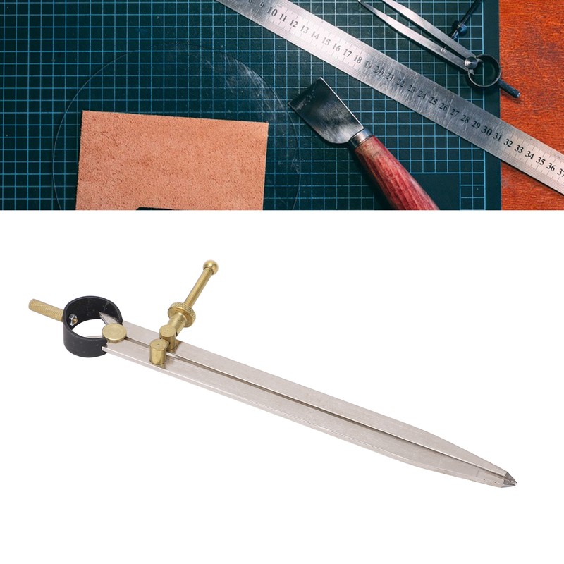 Wing Divider High Accuracy Rust Resistant Gold Adjustable Lockable Leather