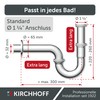 KIRCHHOFF Siphon Sink Plus, Siphon with Extra Long Drain Pipe