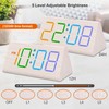 DreamSky Wooden Digital Alarm Clock for Bedroom - RGB Electric