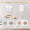 SETEN 4 Pack Night Light, Plug-in Wall NightLights with Rotatable,