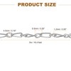 sourcing map 16.4Feet Aluminum Link Chain, Link Cable Chain Twist