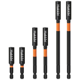 Hakkin 6 x Bit Holder Magnetic 60/100/150 mm Bit Holder 1/4 Inch Bit Extension for Cordless Screwdriver Drill Impact Screwdriver Bit Holder Magnetic for Manual Screwdrivers