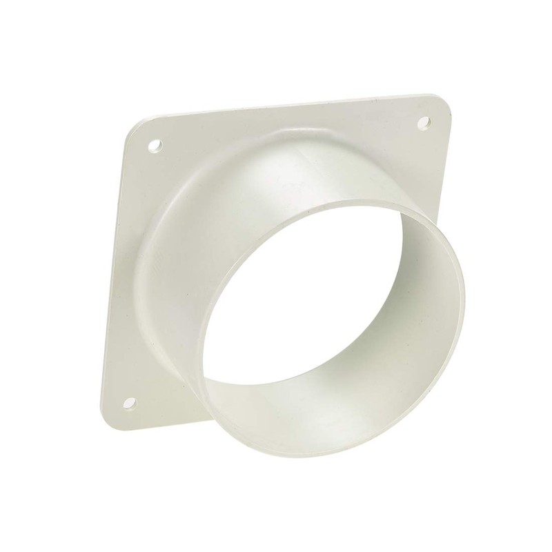 sourcing map 4Inch Duct Connector Flange ABS Plastic Air Outlet