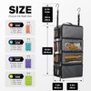 Vokelater Suitcase Organizer - Travel Luggage Hanging Shelves Packing Cube