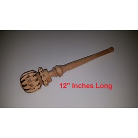 Molinillo Hueco Grande Hollow Wooden Stirrer by La Mexicana