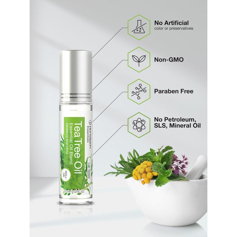Horbäach Tea Tree Oil Roller for Skin | .33 fl