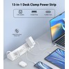 45W Fast Charging Station,Desk Clamp Power Strip,4 PD USB-C Ports,5