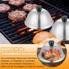 TEAMFAR Stainless Steel Burger Bell Set (4, 15.3 x 9.4