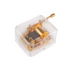 VOANZO Retro Engraved Mini Wind Up Musical Box Clear Hand