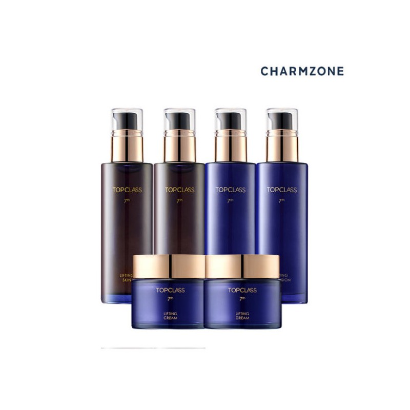 Charmzone 참존 탑클래스 7세대 리프팅 기초세트 6종(스킨2개+로션2개+리프팅크림2개) Charmzone Top Class