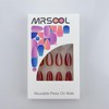 MRSCOL Press on Nails-Shiny Red, Press on Nails Almond,Press on