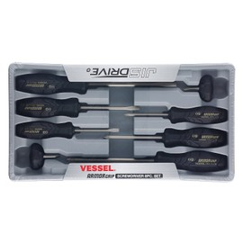 VESSEL ARMOR GRIP Screwdriver 8PC. Set (JISDRIVE) No.550A8PTU (Previous)