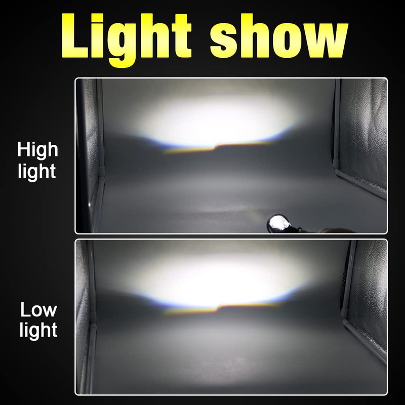 YSY 2Pcs 60W/Pair Lamp H4 Led Mini led Lens Projector