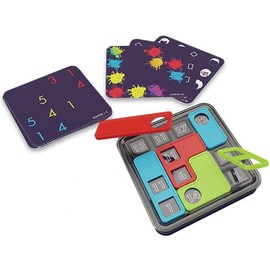 The Happy Puzzle Company Combinations - Challenging Puzzle Game - 72 Multi-Level Challenges - Fill the Grid with Clever Additions, Subtractions, and Creative Thinking, Stimulate Your Mind