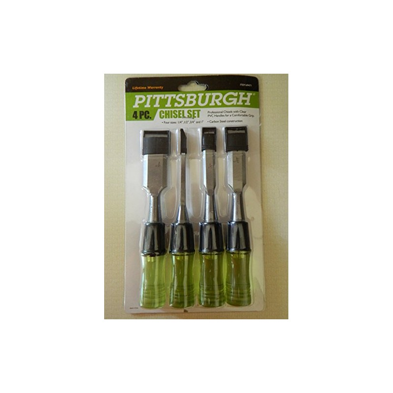 PITTSBURGH 4 PC. CHISEL SET WITH 1/4", 1/2", 3/4" AND