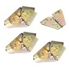 YIUWLMN 4Pcs Drop Leaf Table Support Folding Table Hinge 180°Folding