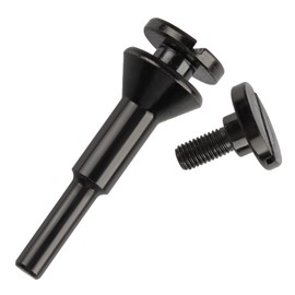 Mixiflor 1 Pack Mounting Mandrel for Cut-Off Wheel 3/8" & 1/4" Arbor Hole with 1/4" Shaft Stem for Die Grinder Accessories Drill Rotary Tool