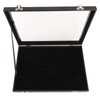 Ring Display Case Organizer with Transparent Lid 100 Slot Jewelry