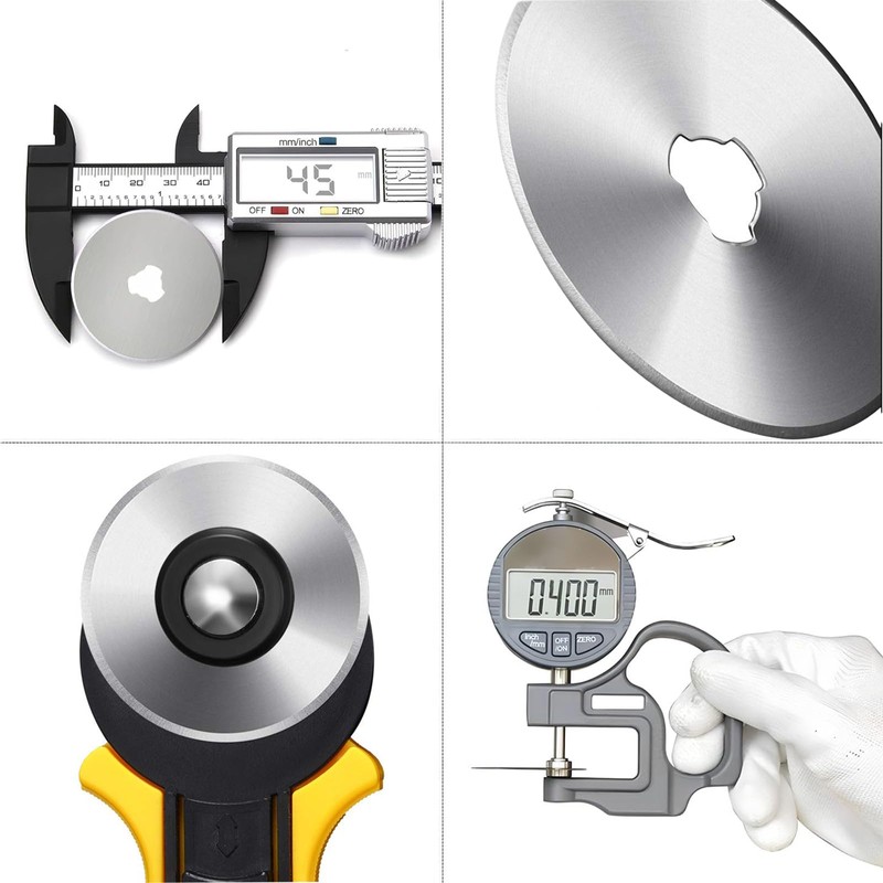 10PCS Rotary Cutter Blade, 45mm Rotary Cutter Replacement Blades Pack
