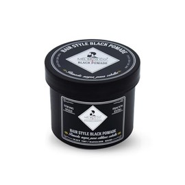 MEL BROS CO. - Hair Style Black - Pomada negra para estilizar, oscurecer y matizar cabello con canas. Extra Fijación 4 oz.