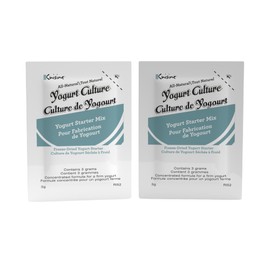 Euro Cuisine RI52 All Natural Yogurt Culture Starter, Perfect for Dairy Free, Whole Milk, Protein Probiotic Pouches for Smooth Creamy Homemade Yogurt