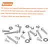240 Pieces #6-32 Phillips Pan Head Machine Screws Nuts Washers