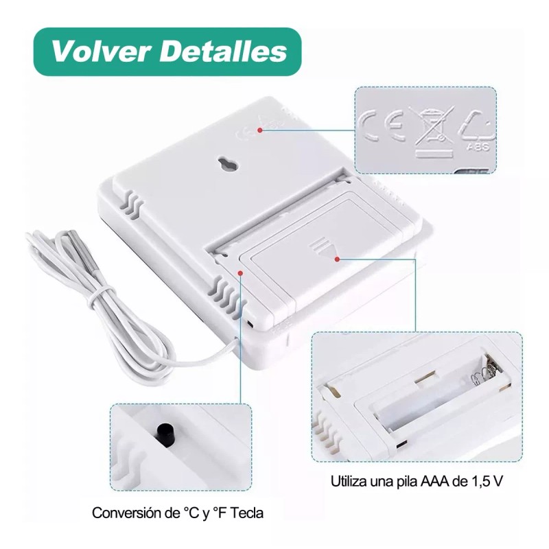Generic 3set Higrometro Digital Termometro Htc-2 Medidor De Humedad
