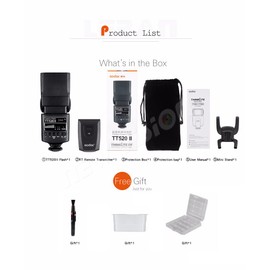 GODOX Godox TT520II Camera Flash Universal On-Camera Flash Electronic Speedlite Wireless Transmission for Canon Nikon Panasonic Olympus Pentax DSLR Camera