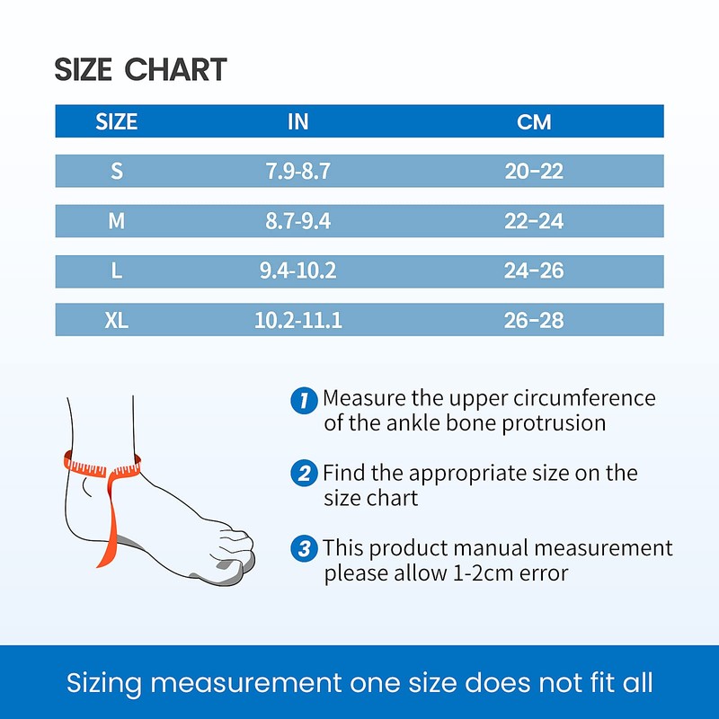 Galvaran Ankle Brace, Adjustable Breathable Compression Ankle Support，for Men and