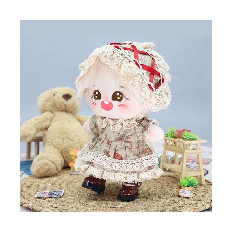 Plush - Shoes - Sewn - 20cm Leather Doll (Brown)