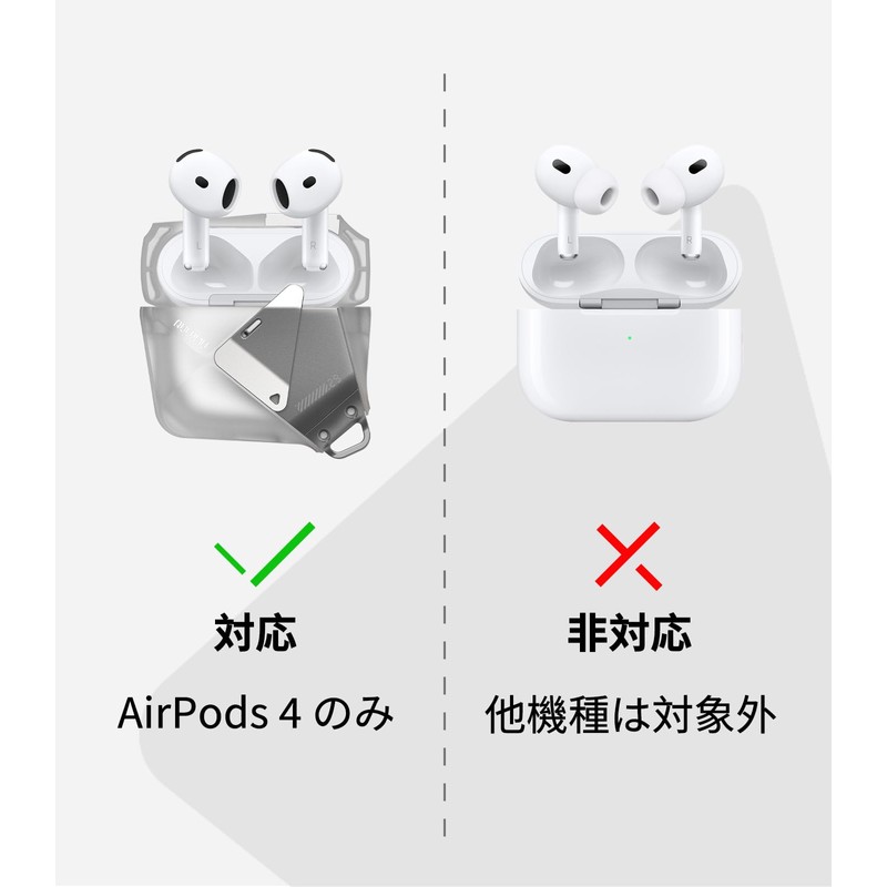 AULUMU A29 AirPods 4 Case, Geometric Design Zinc Alloy Lock