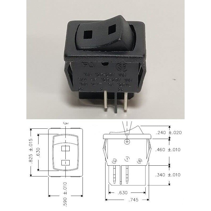 New Genuine On/Off Switch for Under Push Buttons with Winged