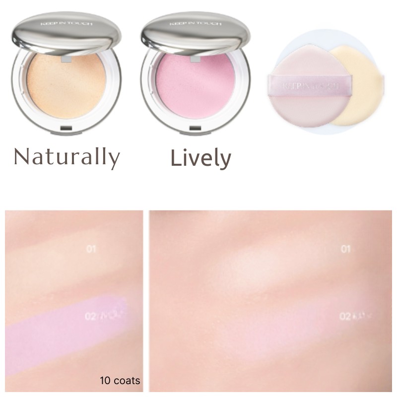 KEEP IN TOUCH Soft Cloud Blur Pact 12g, Shade:Naturally