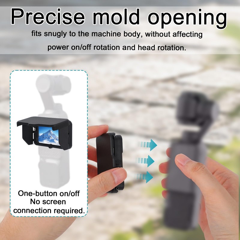 Paraluce Pieghievole per DJI Osmo Pocket 3, Copertura Parasole Magnetica